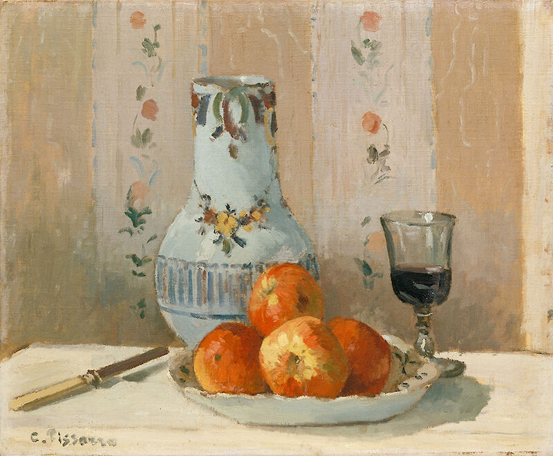 Still Life with Apples and Pitcher, Camille Pissarro