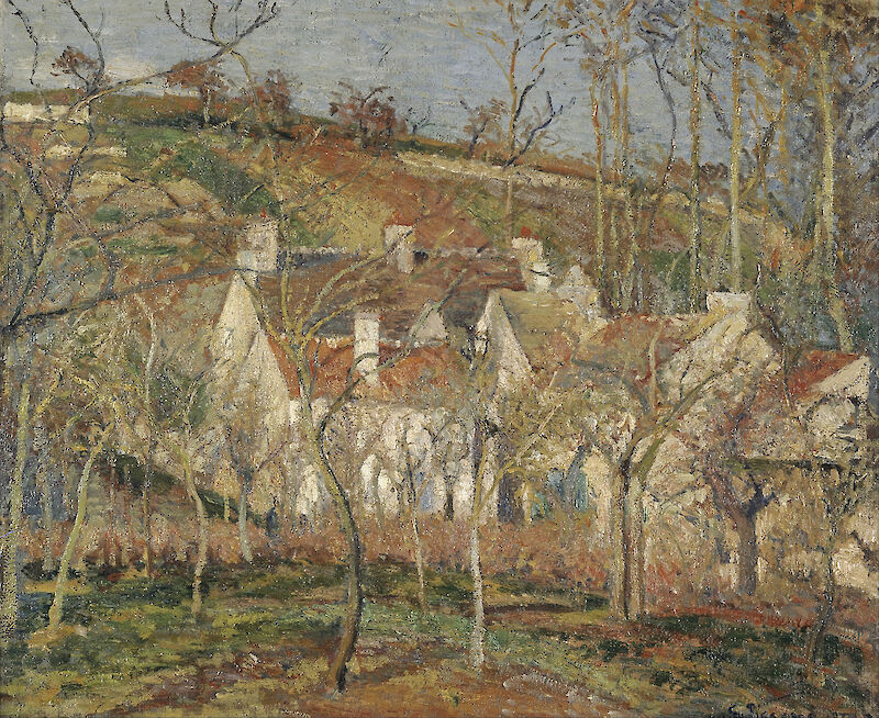 Red Roofs, Corner of a Village, Winter, Camille Pissarro