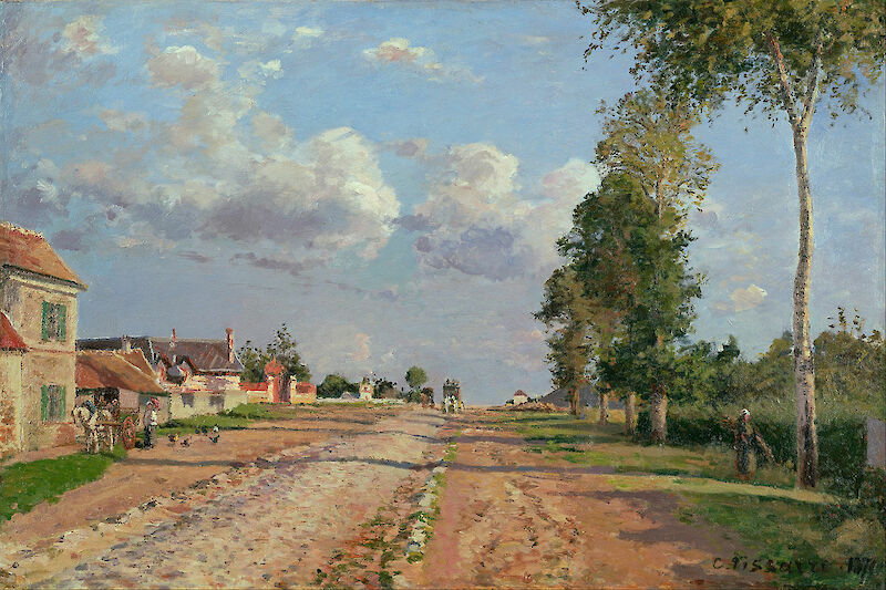 Route de Versailles, Rocquencourt, Camille Pissarro