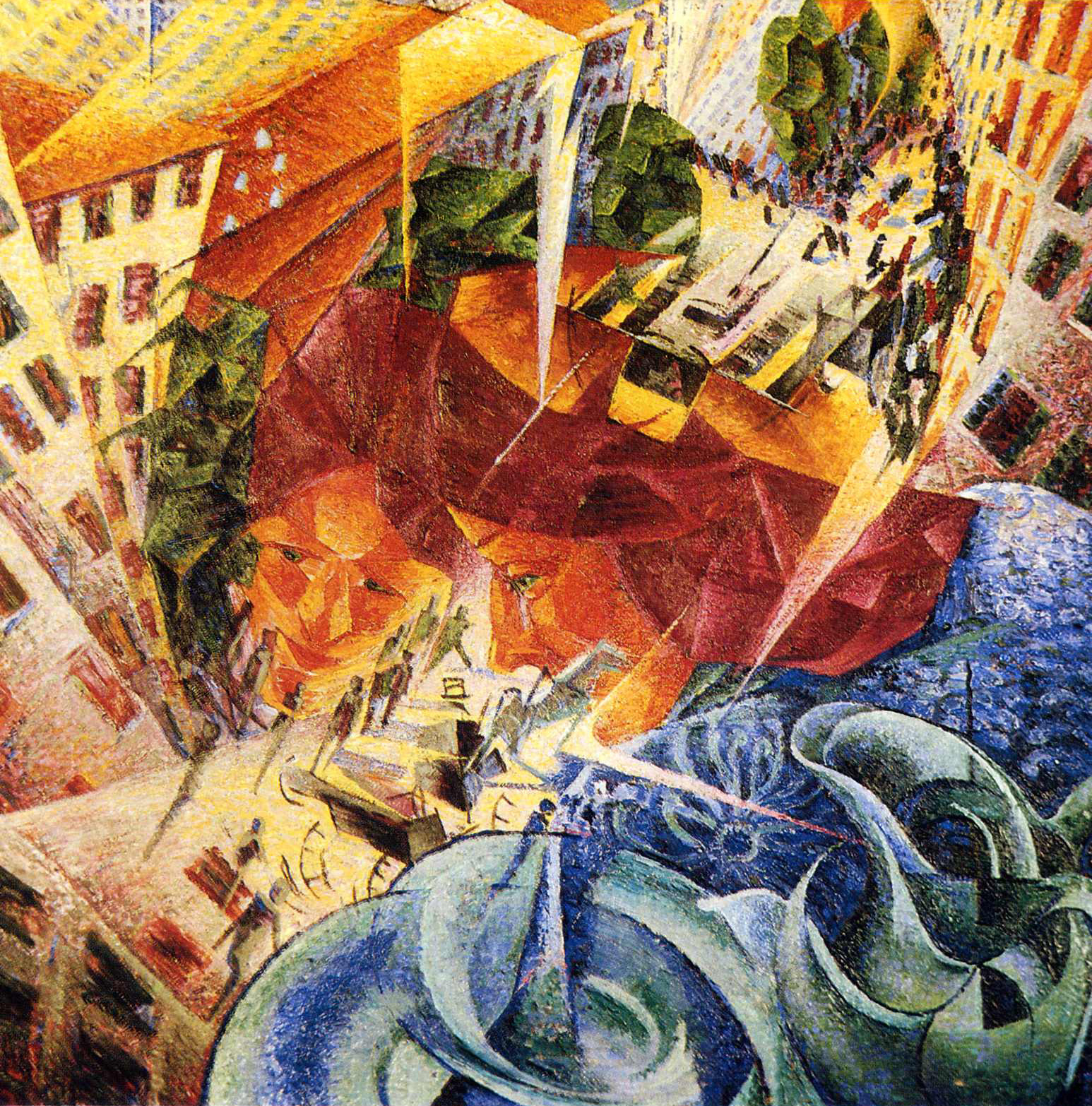 Simultaneous Visions by Umberto Boccioni
