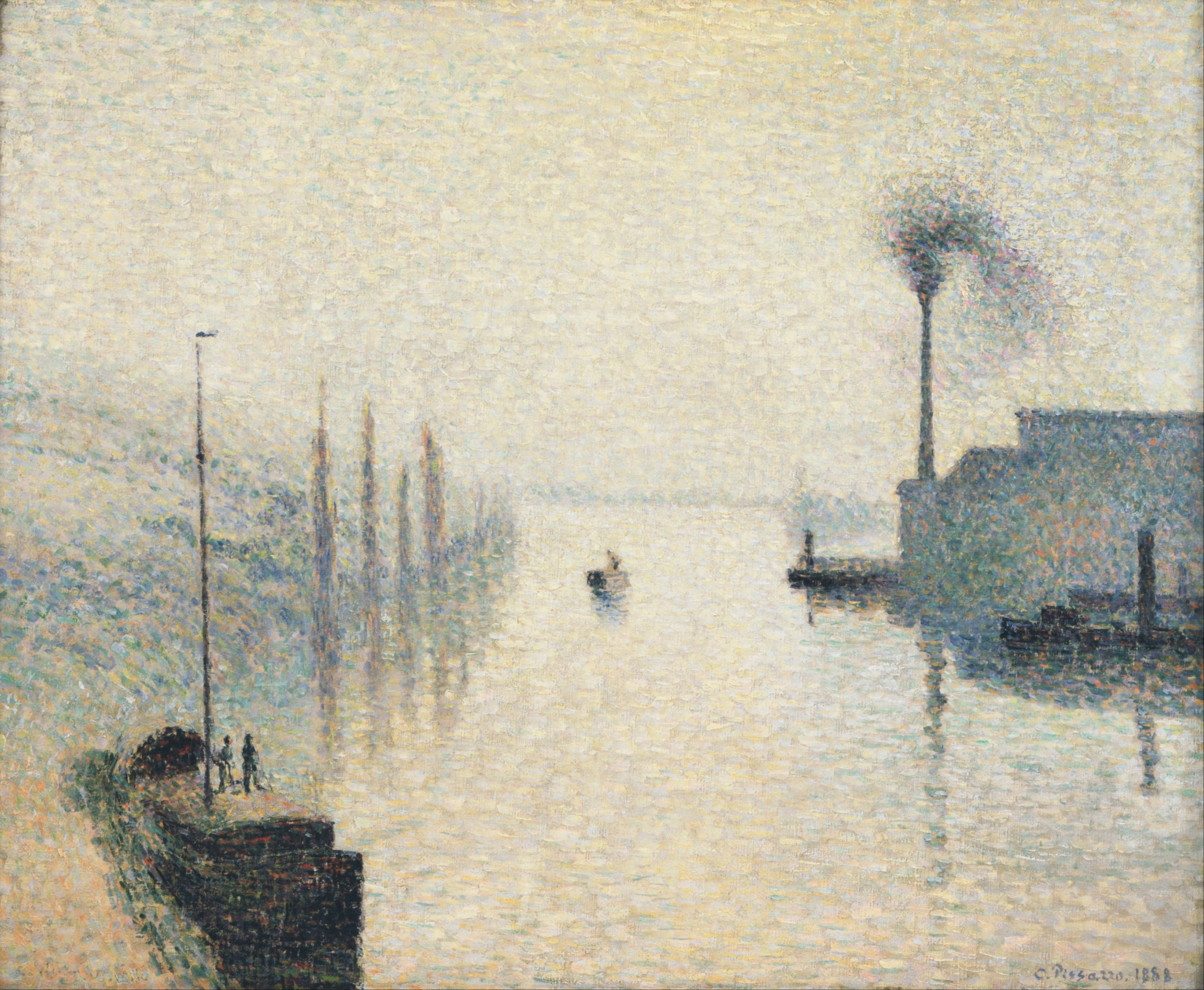 L'Île Lacroix, Rouen, Camille Pissarro