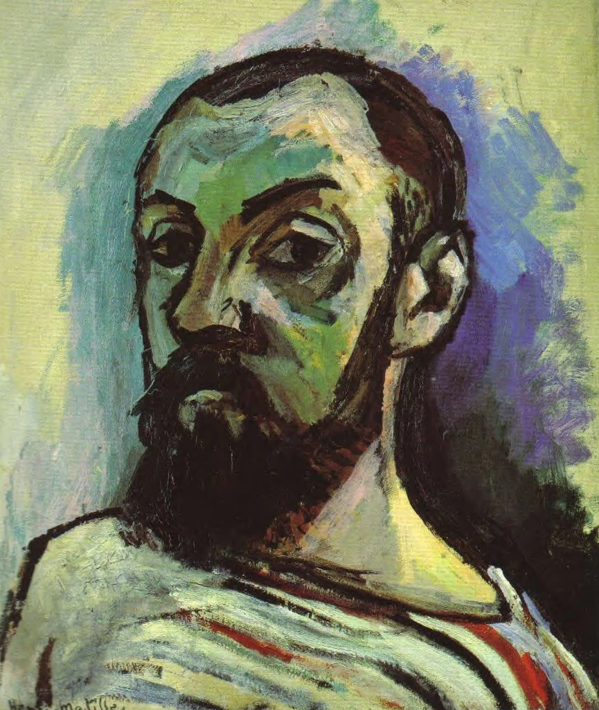 Self Portrait in a Striped T-shirt, Henri Matisse