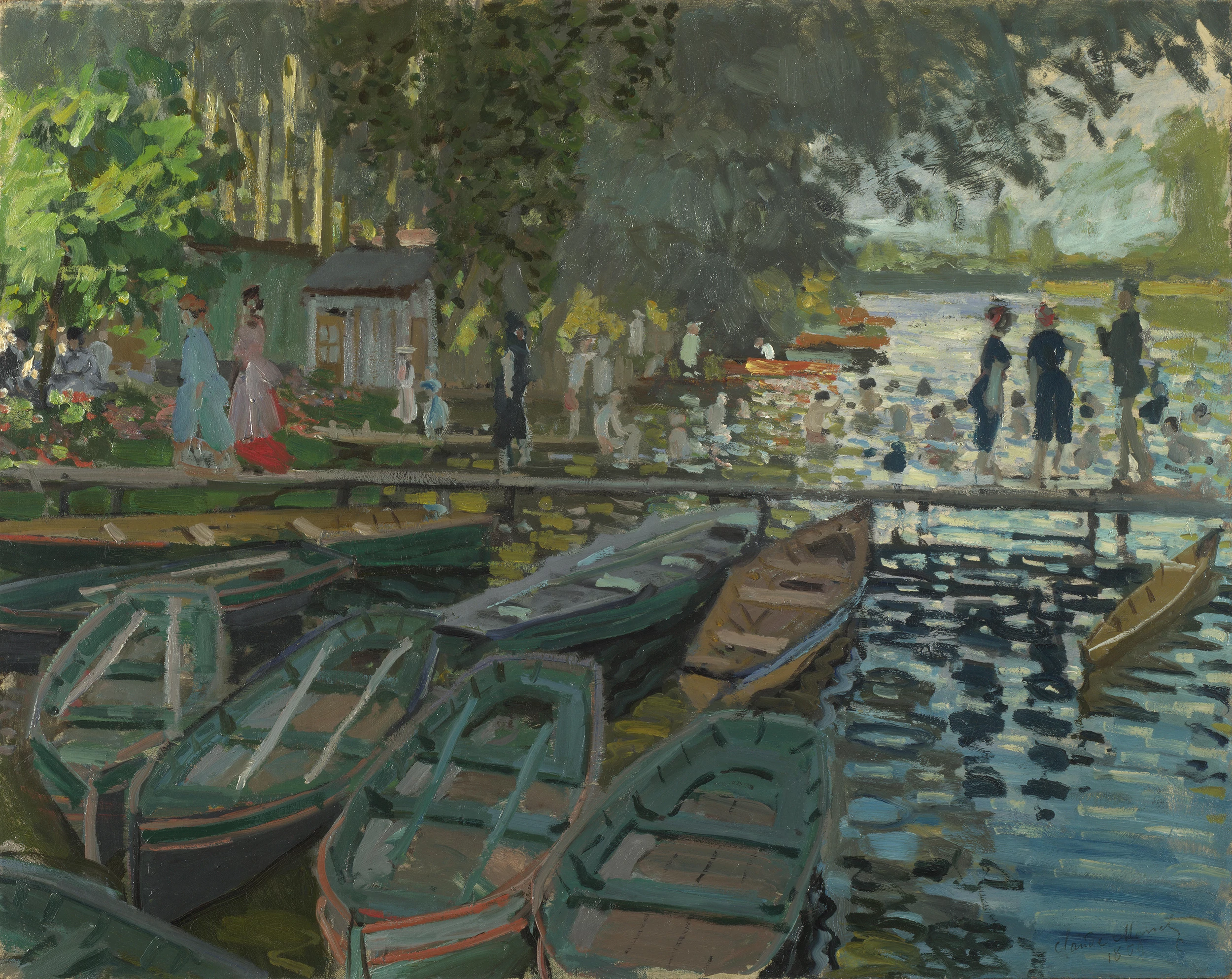 Bathers at La Grenouillère, Claude Monet