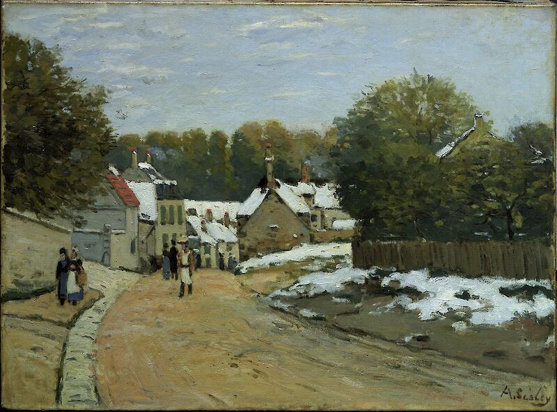 Early Snow at Louveciennes, Alfred Sisley