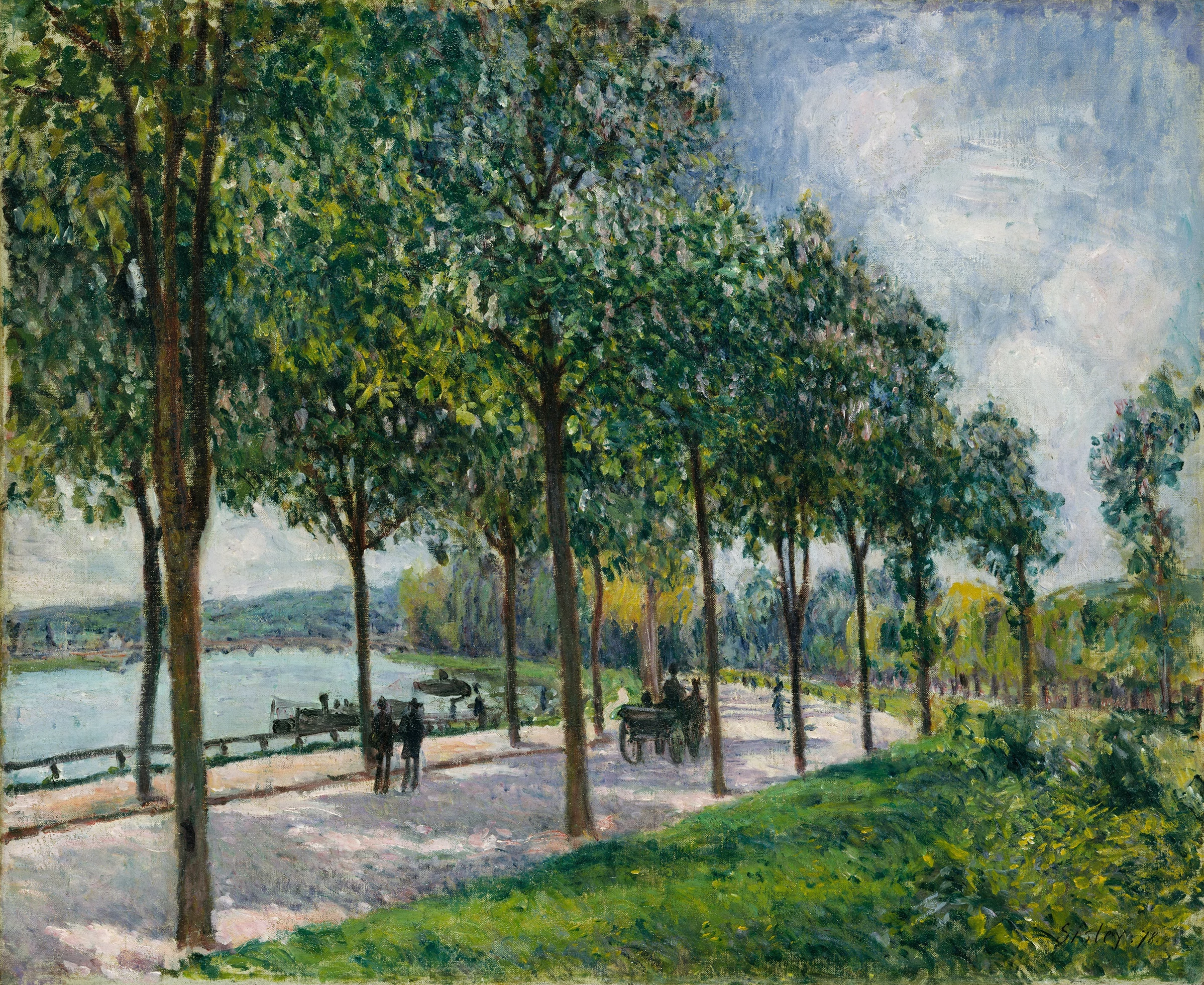 Allée of Chestnut Trees, Alfred Sisley