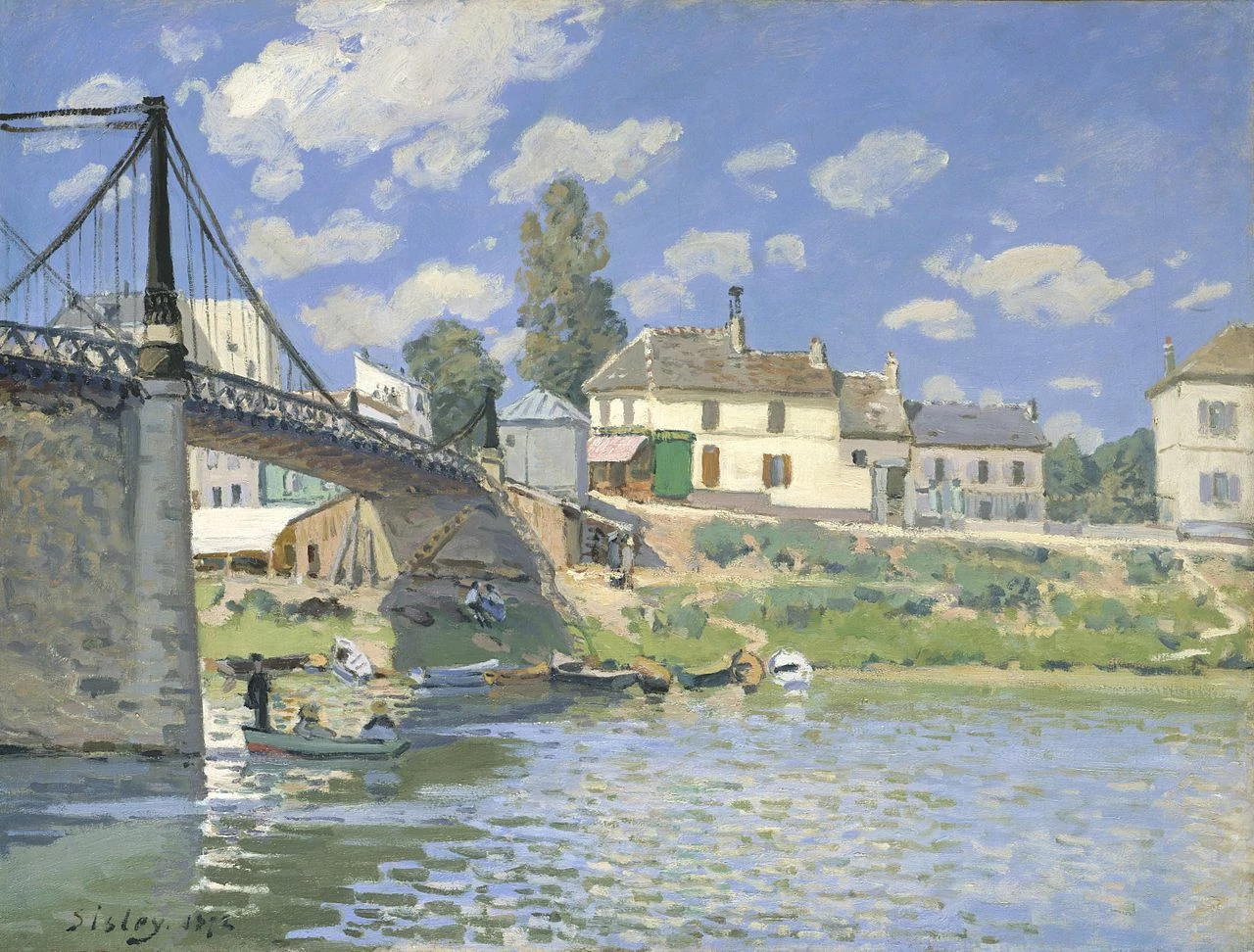 The Bridge at Villeneuve-la-Garenne, Alfred Sisley