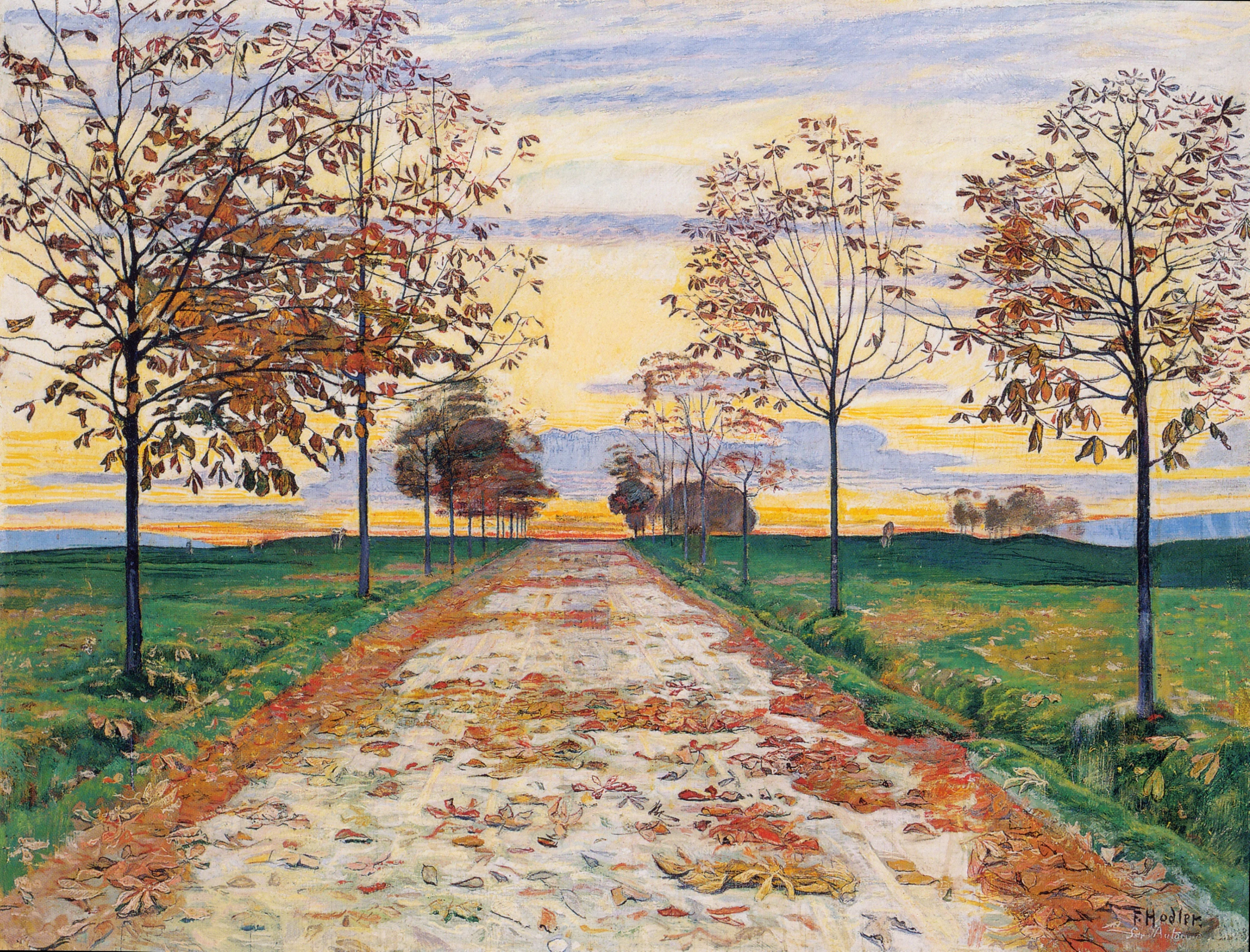 Autumn Evening, Ferdinand Hodler
