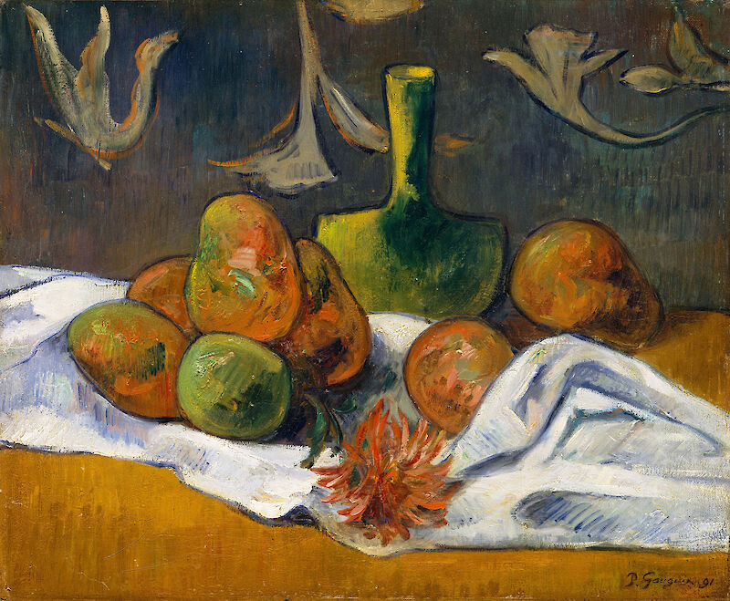 Still Life with Teapot and Fruit scale comparison