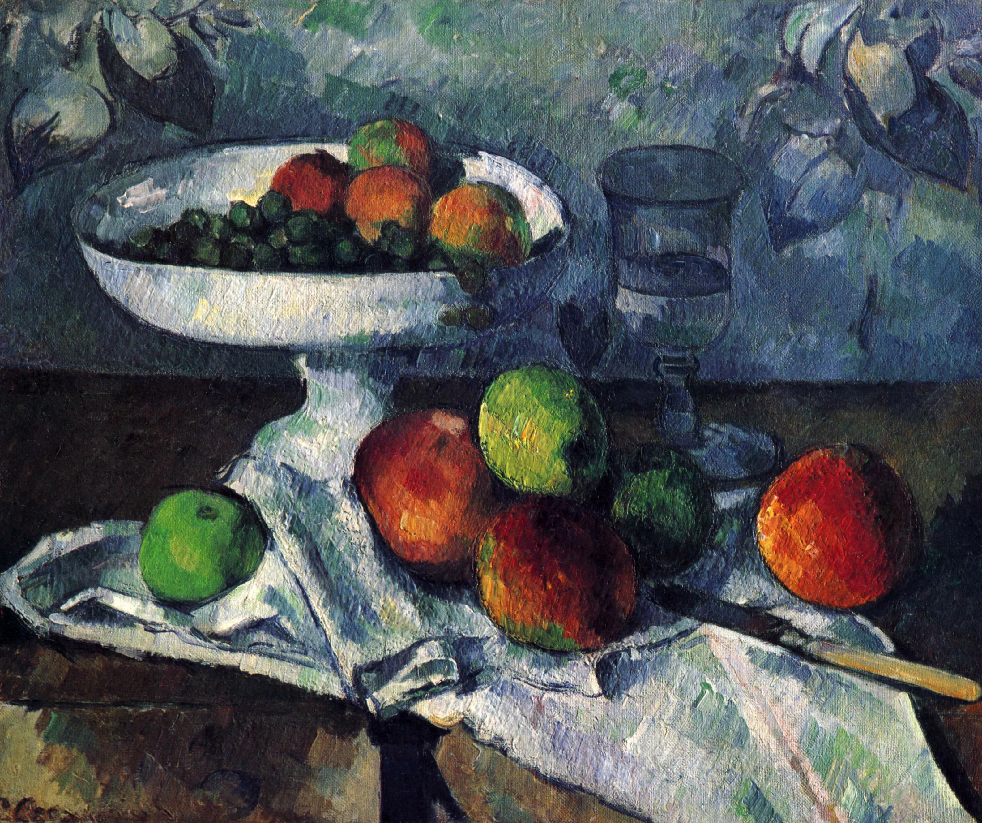 Still Life With Fruit Dish, Paul Cézanne