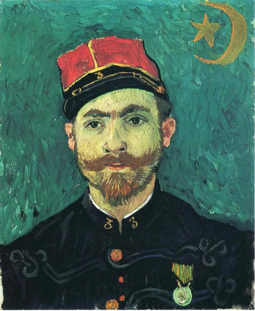Portrait of Millet Second Lieutenant of the Zouaves, Vincent Van Gogh