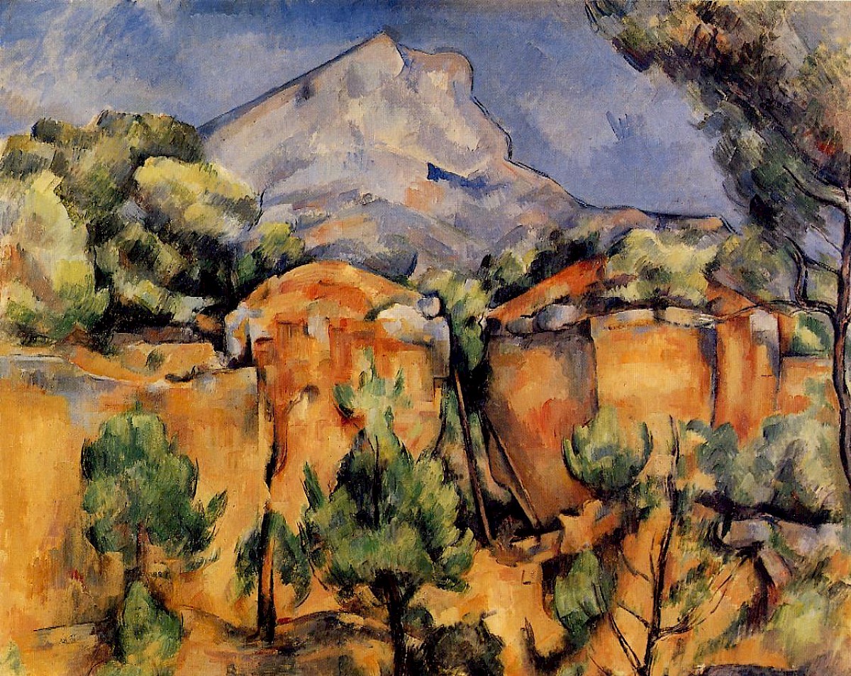 Mont SainteVictoire Seen from the Bibemus Quarry by Paul Cézanne