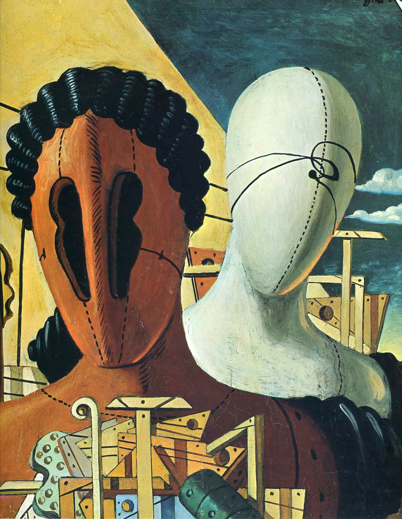 The Two Masks, Giorgio de Chirico