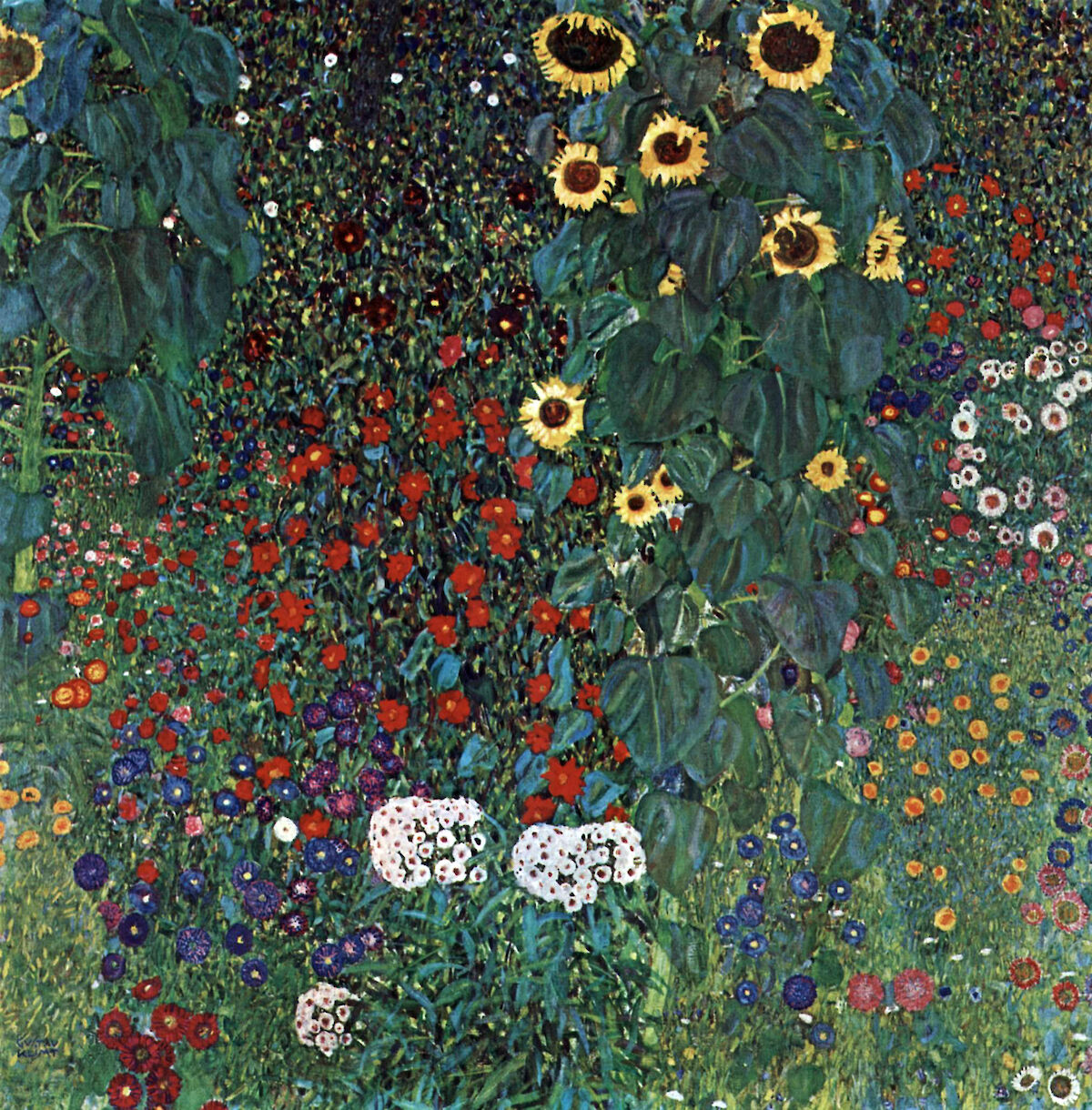 Farm Garden With Sunflowers By Gustav Klimt | Obelisk Art History