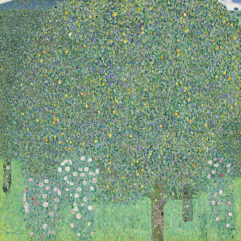 Rosebushes under the Trees, Gustav Klimt