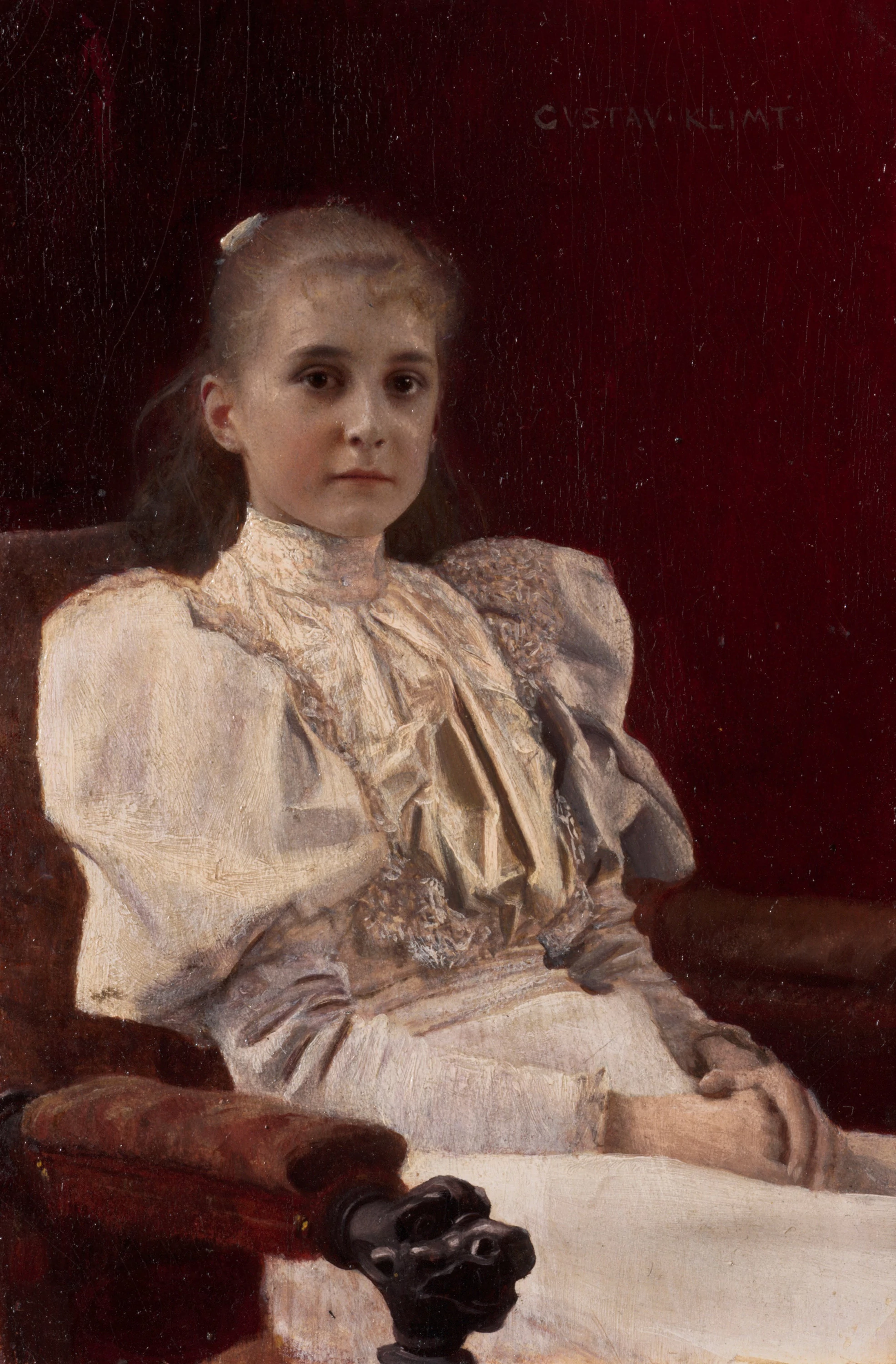 Young Girl Seated, Gustav Klimt