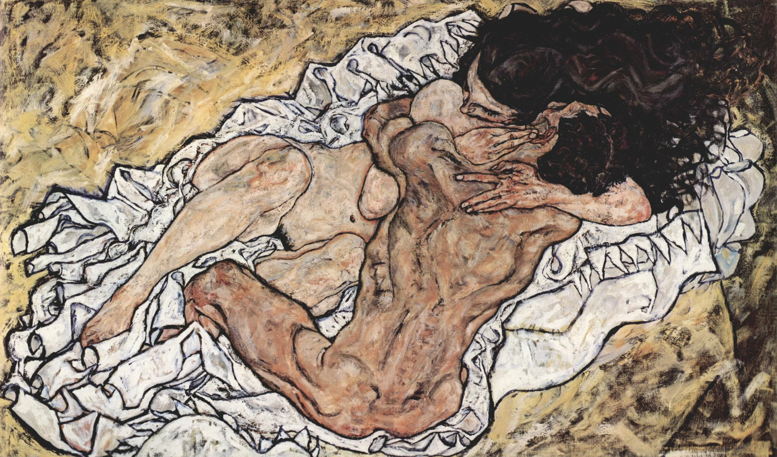 The Embrace, Egon Schiele