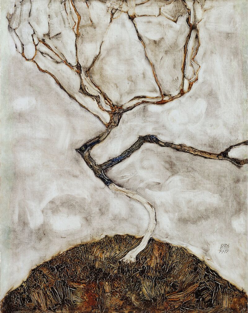 A Tree in Late Autumn, Egon Schiele