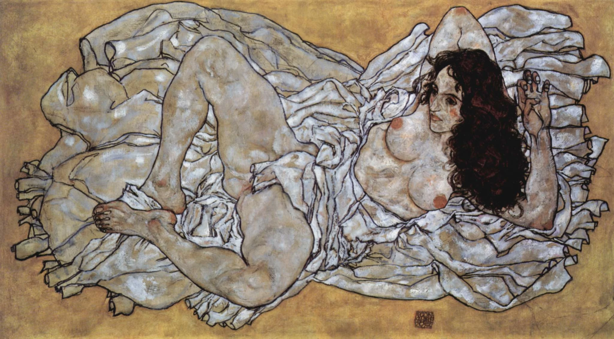 Lying Woman, Egon Schiele