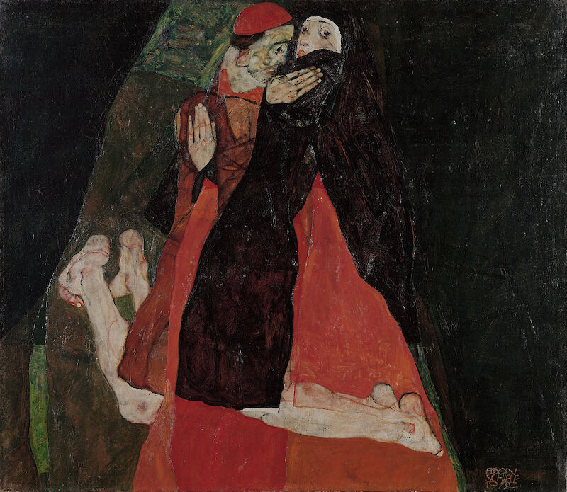 Cardinal and Nun (Caress), Egon Schiele