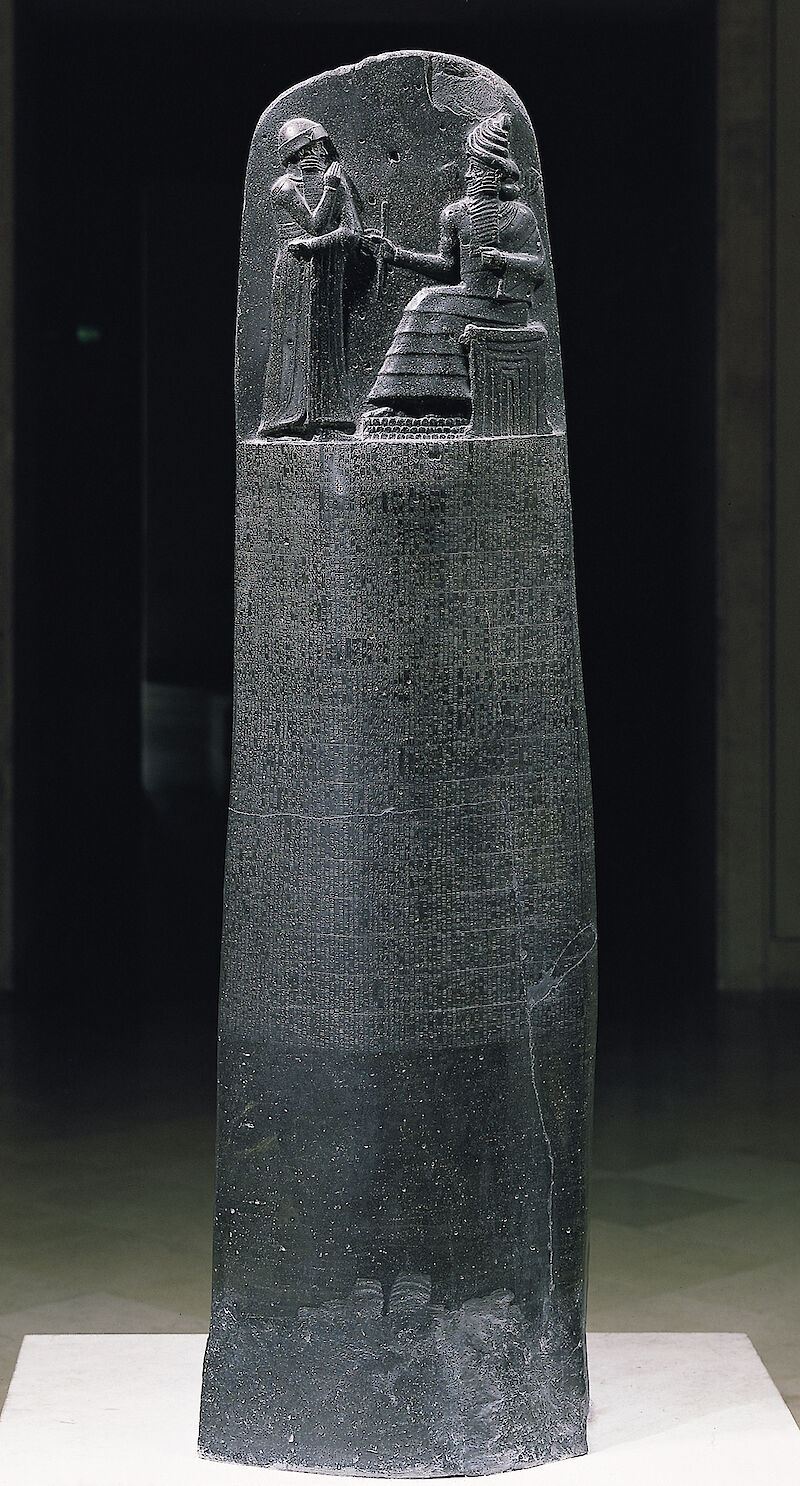 Law Code of Hammurabi scale comparison
