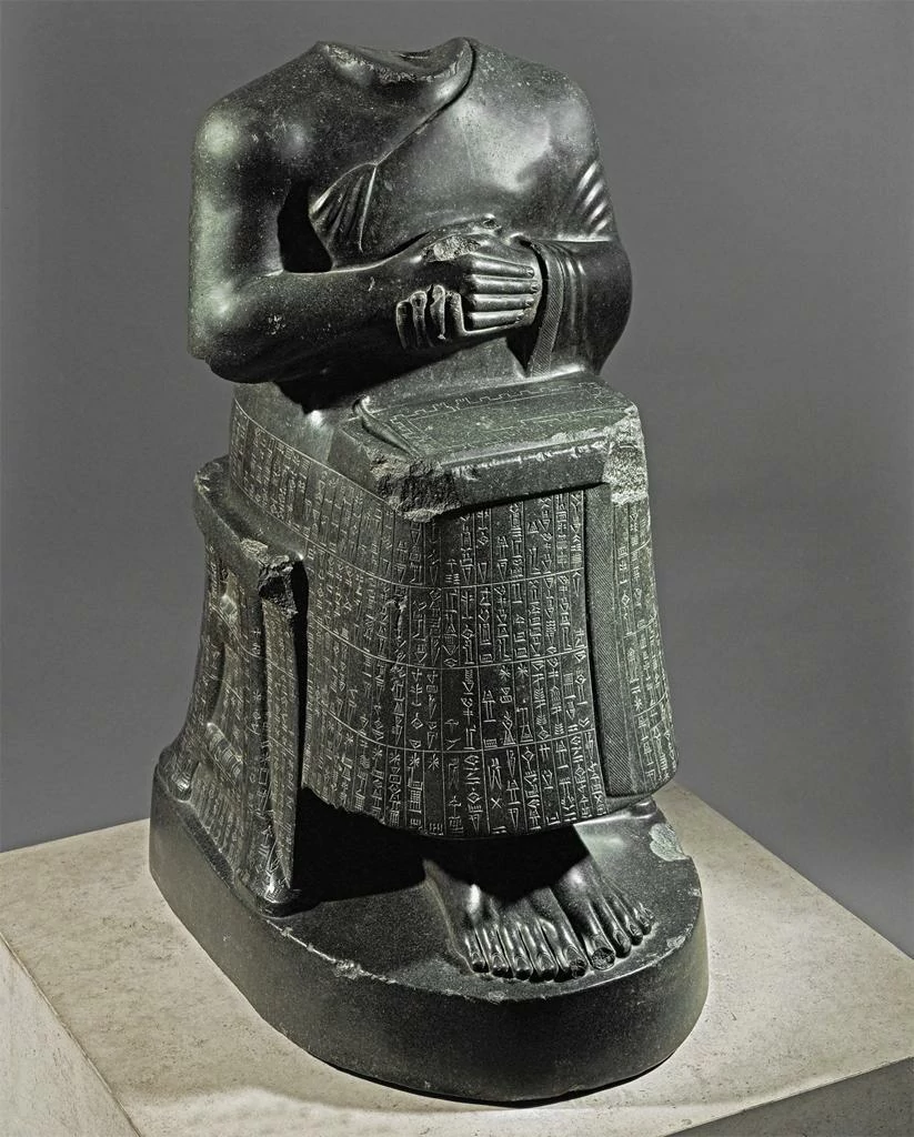 Gudea Diorite Sculpture, Mesopotamia