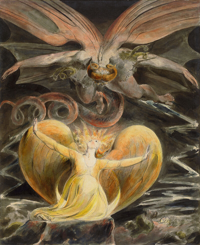 The Great Red Dragon and the Woman Clothed in Sun, William Blake