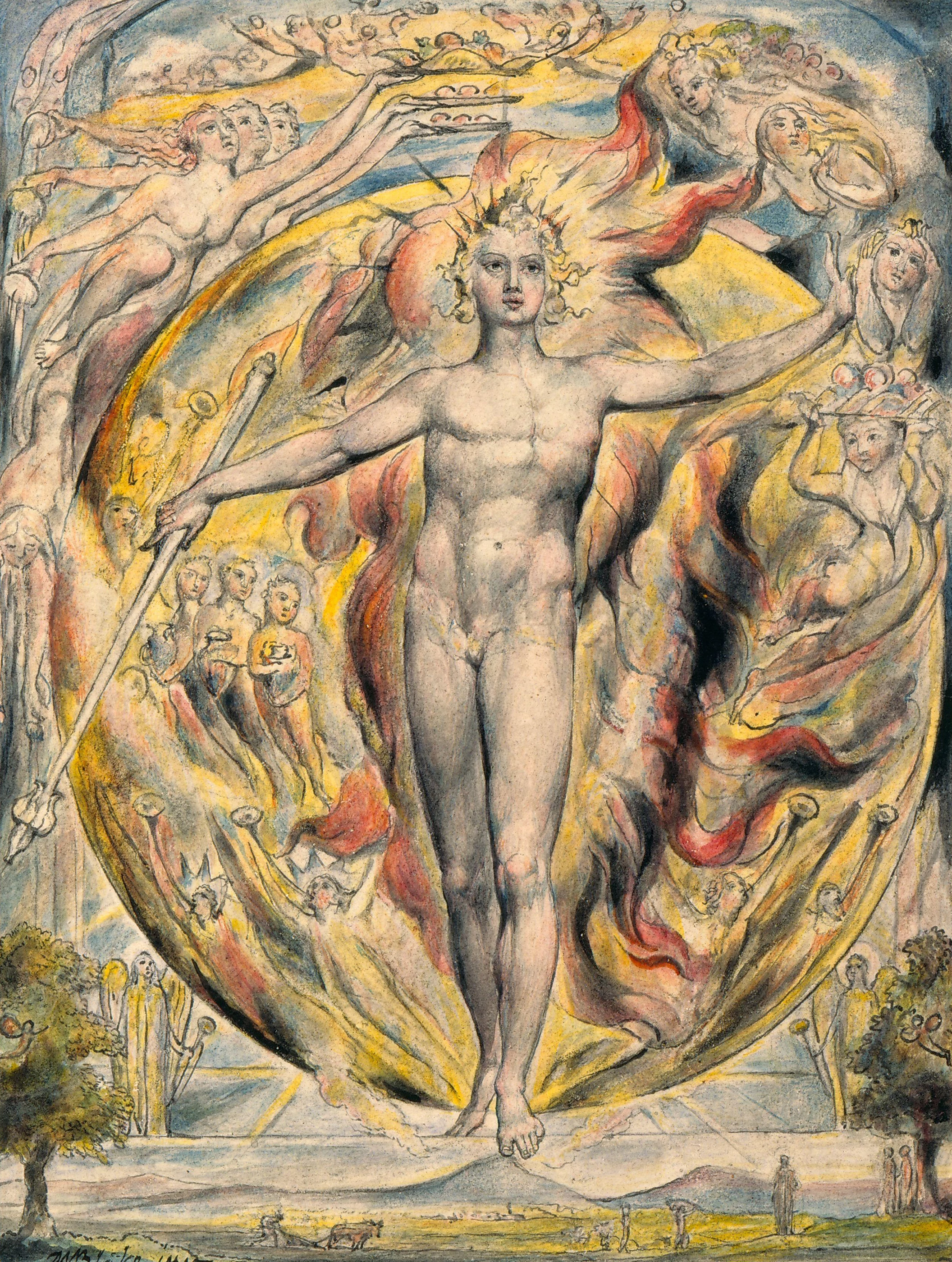 The Sun at his Eastern Gate, William Blake