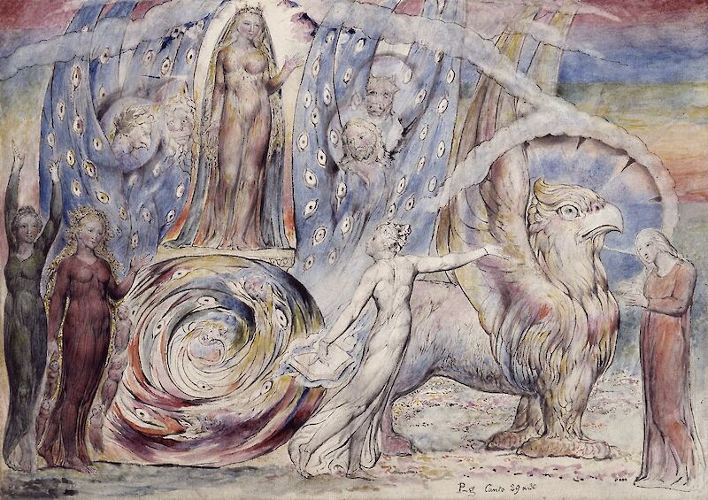 Beatrice Addressing Dante from the Car, William Blake