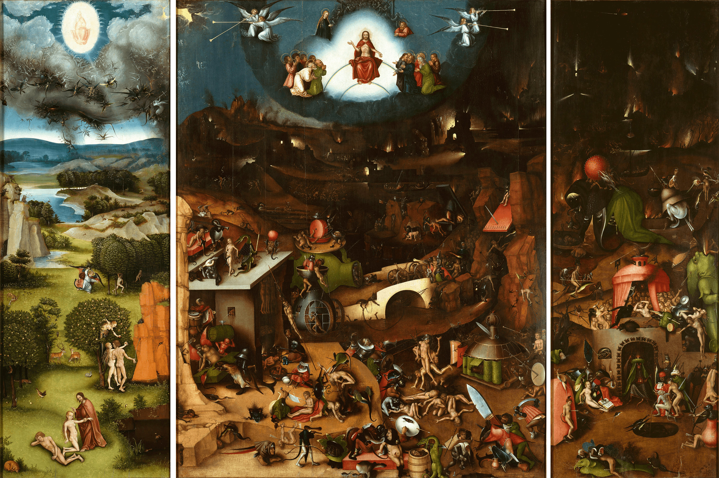 Hieronymus Bosch, The Last Judgment, 1482, Academy of Fine Arts, Vienna, Austria.