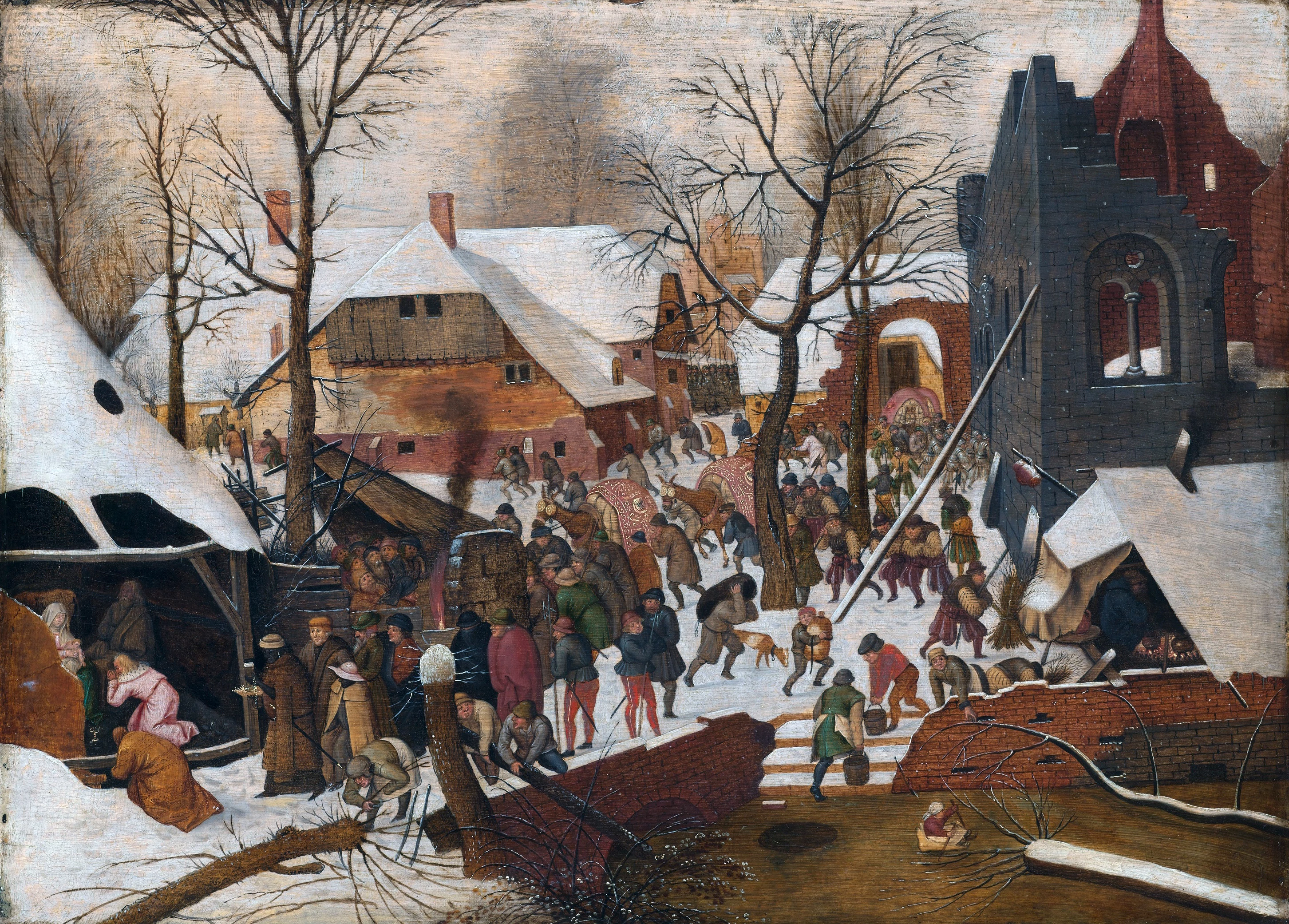 Adoration of the Kings in the Snow, Pieter Bruegel the Elder